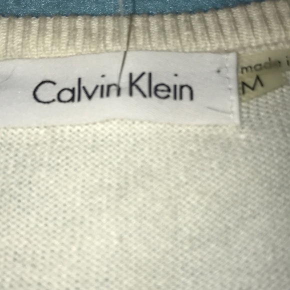 CALVIN KLEIN cardigan long sleeve button up sweater NEW vintage size M - Picture 4 of 9